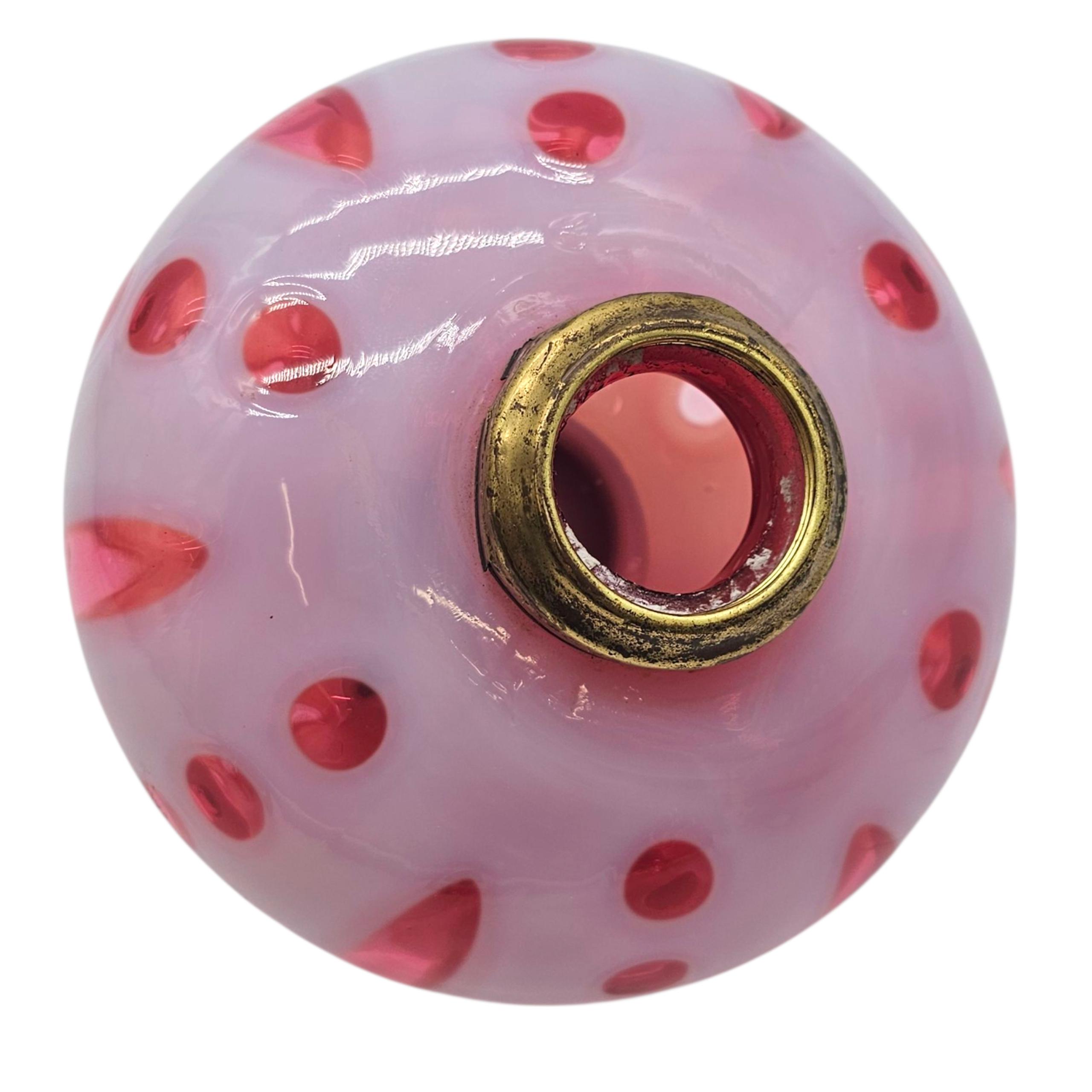 ヴィンテージ フェントン クランベリー オパールセント コイン