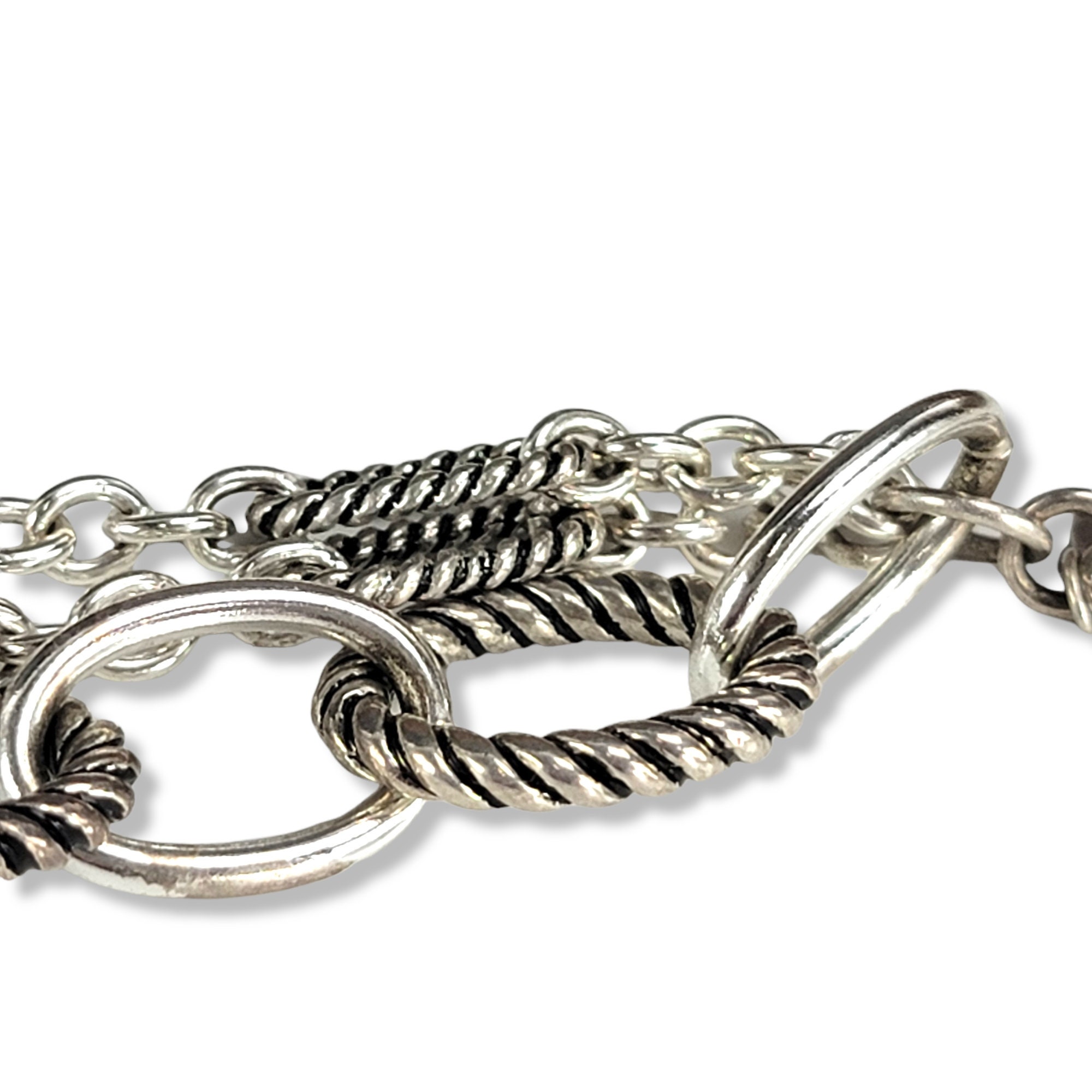 ヴィンテージ カール・ラガーフェルド チェーンブレスレット：シルバー