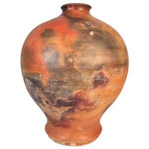 Vintage Ceramic Ash Glaze Vase Studio Art Pottery Joe Battiata Signed 11&quot;