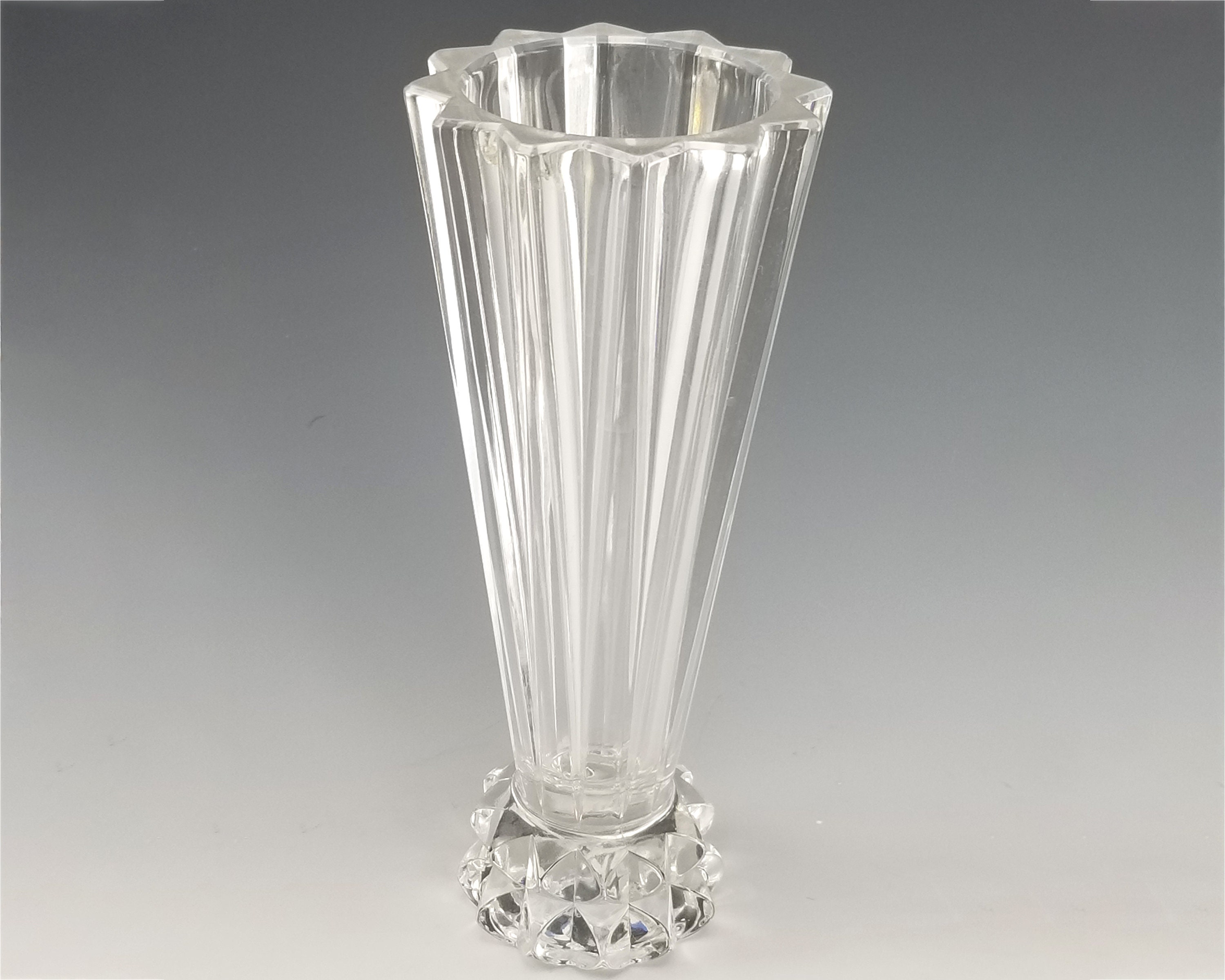 Vintage Rosenthal Classic Blossom Crystal Vase 7 Tall Etsy
