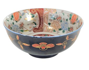 Antieke Japanse Imari-kom: Moriage Shishi Kirin-porselein, Aziatisch decor