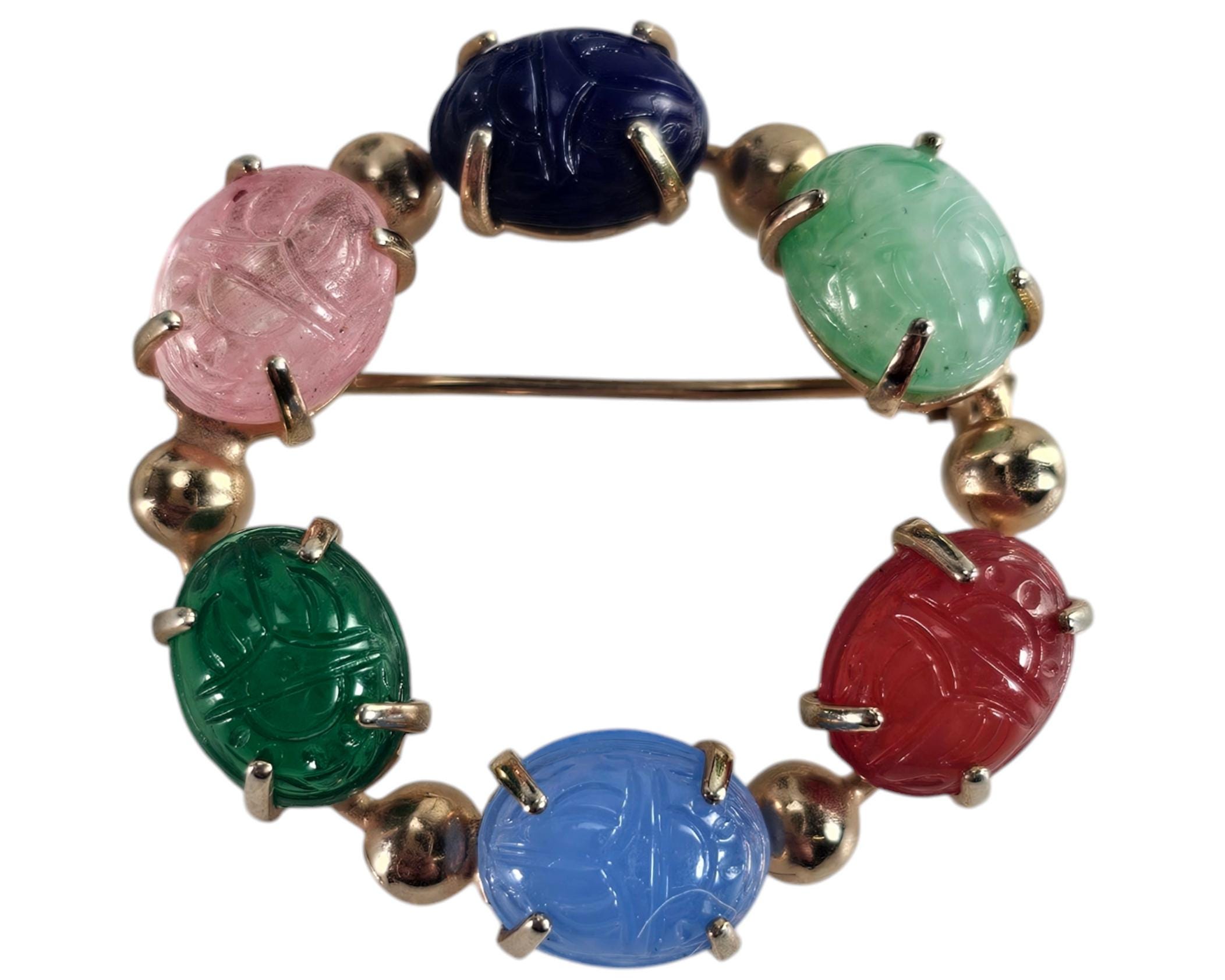 Lot De 40 Broches Tête Bali Plaqué Or 18K - Calibre 20, Longueur 3 Pouces - Fait Main Inde