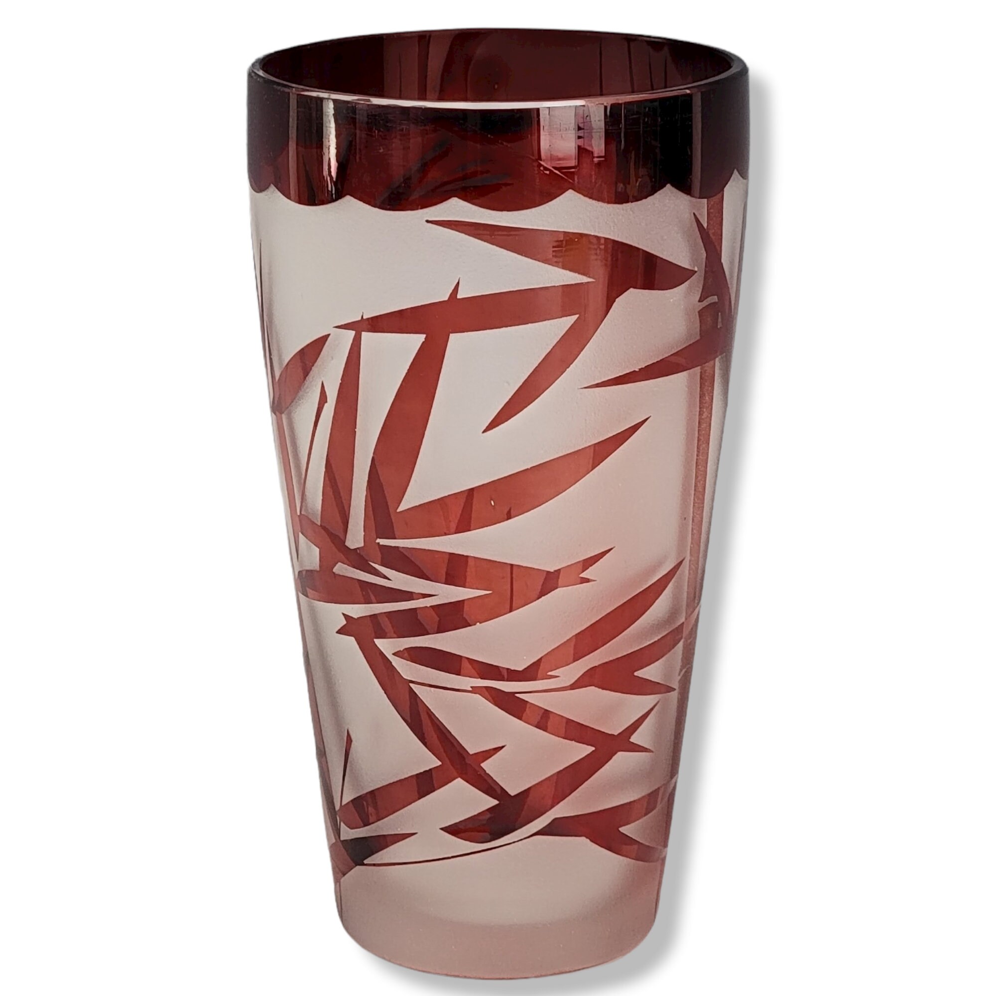 Vintage Noritake Glasses Water Glasses Glass Tumbler Ruby Etsy