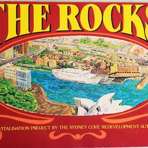 Rare "The Rocks" A Revitalization Project by The Sydney Cove, Vintage Magazine, History Book
