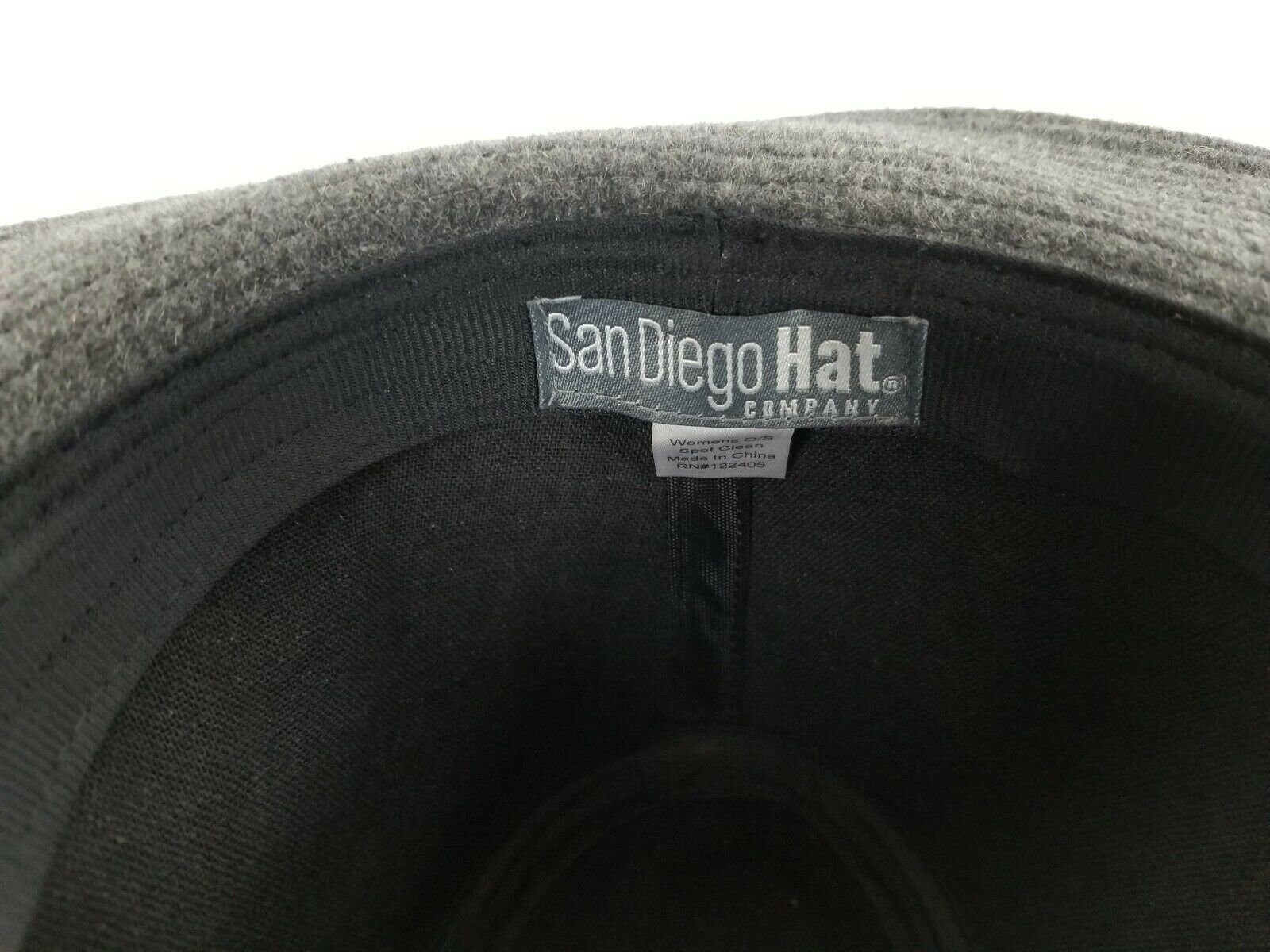 San Diego Hat Company Wool Fedora Hat Gray Tassel Hard Shell Boho Western Easy Goin main image 2