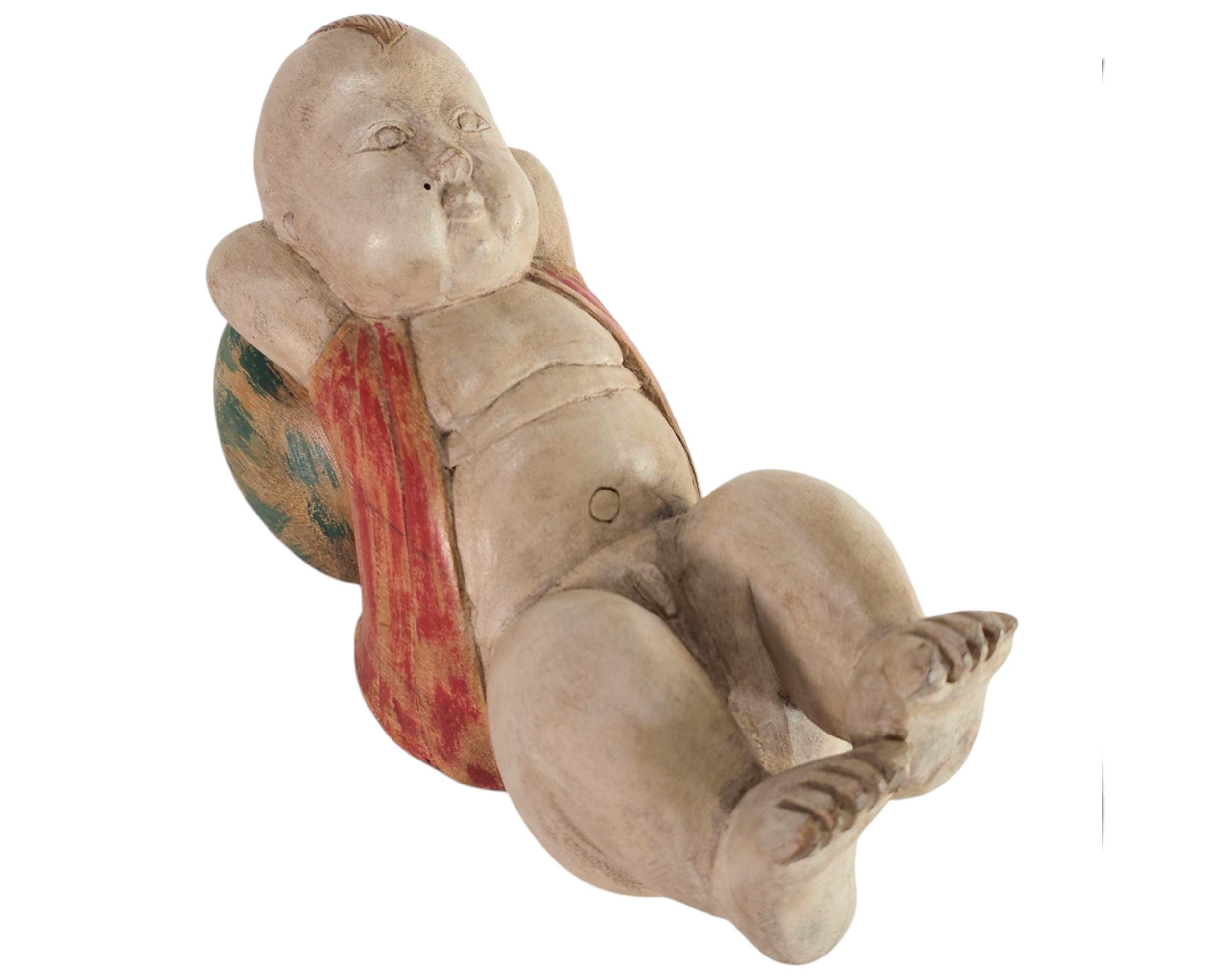 木彫 中国 文化革命 子供 木彫 中国 文化革命 子供