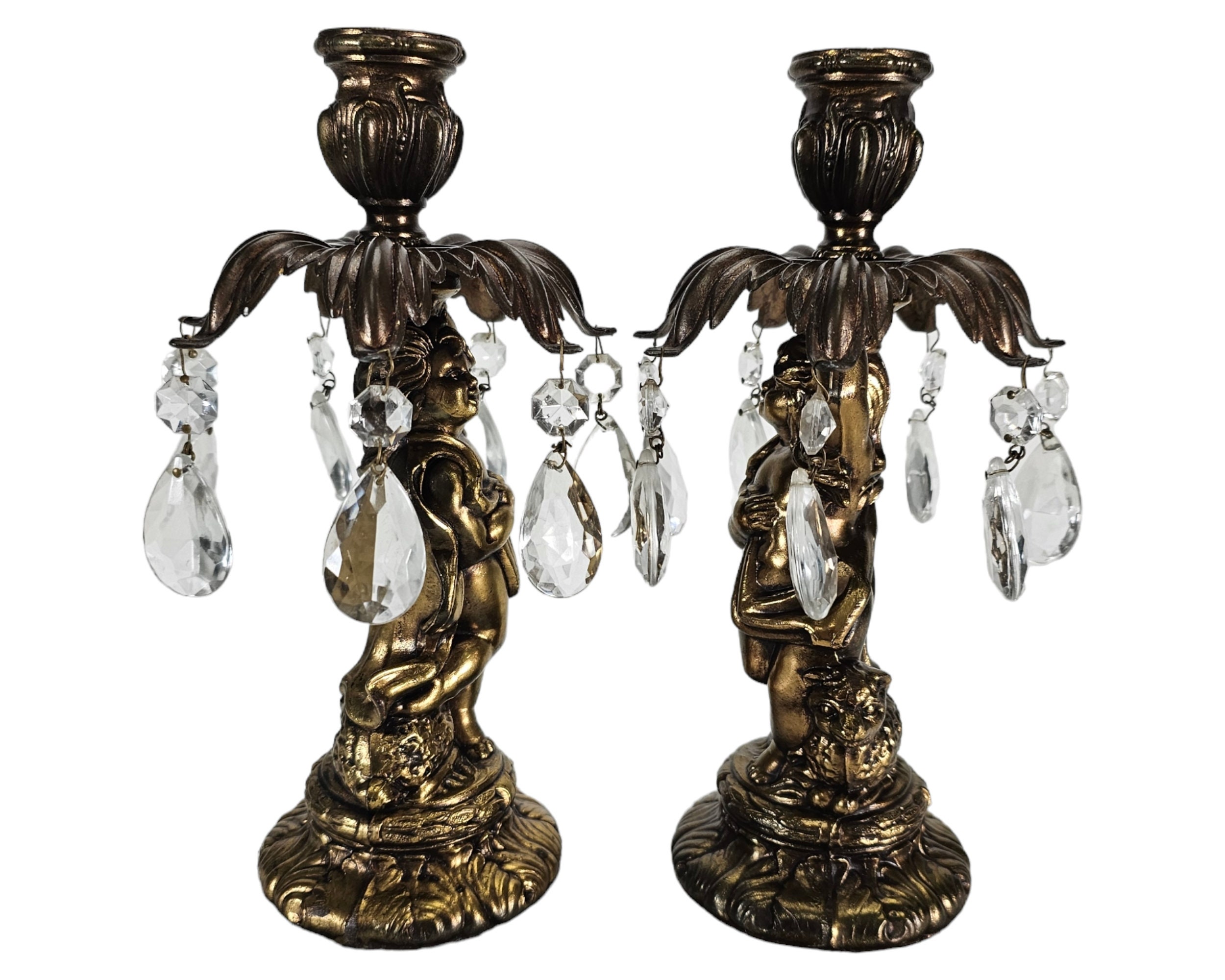 shop online for 100% authentic 4 of 4 brass chandeliers Late Century  Baldwin candlesticks Collection candlestick Brass 20th Vintage Advent  candle holder Brocante 