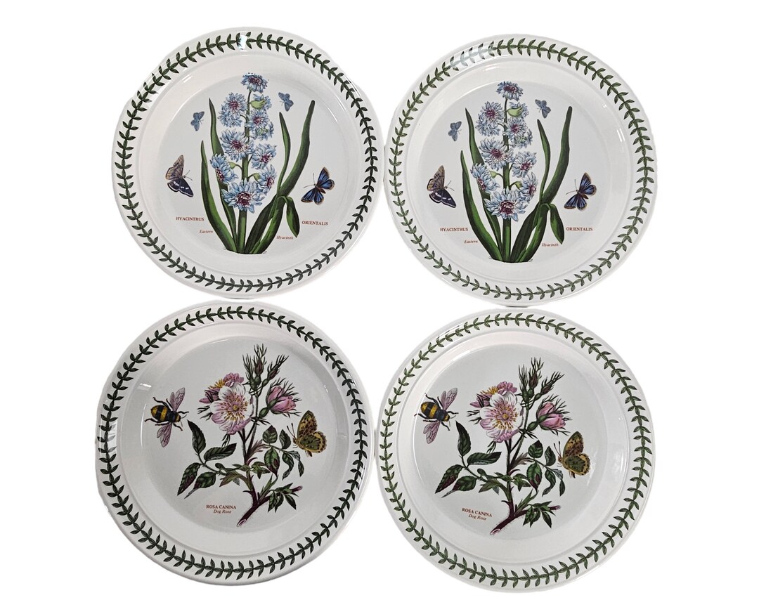 Portmeirion Plate, Botanic Garden Plate, Salad Plates, Floral Plate Set ...