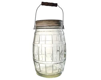 エンボス加工 牛乳瓶 ヴィンテージ Vlasic Farms エンボス加工ガラス 80オンス ピクルス瓶