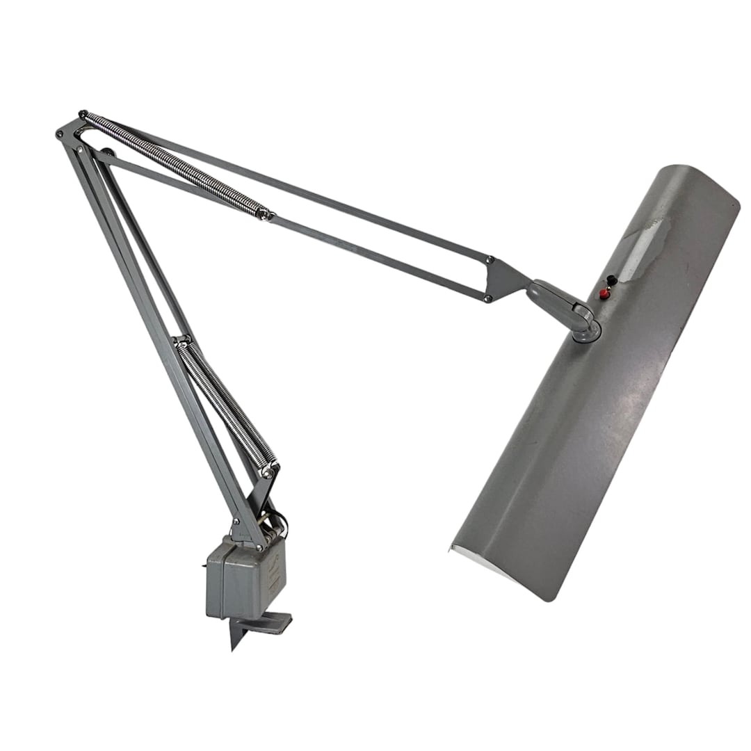 Mid Century Lamp Luxo Table Lamp Articulating Clamp Lamp Etsy