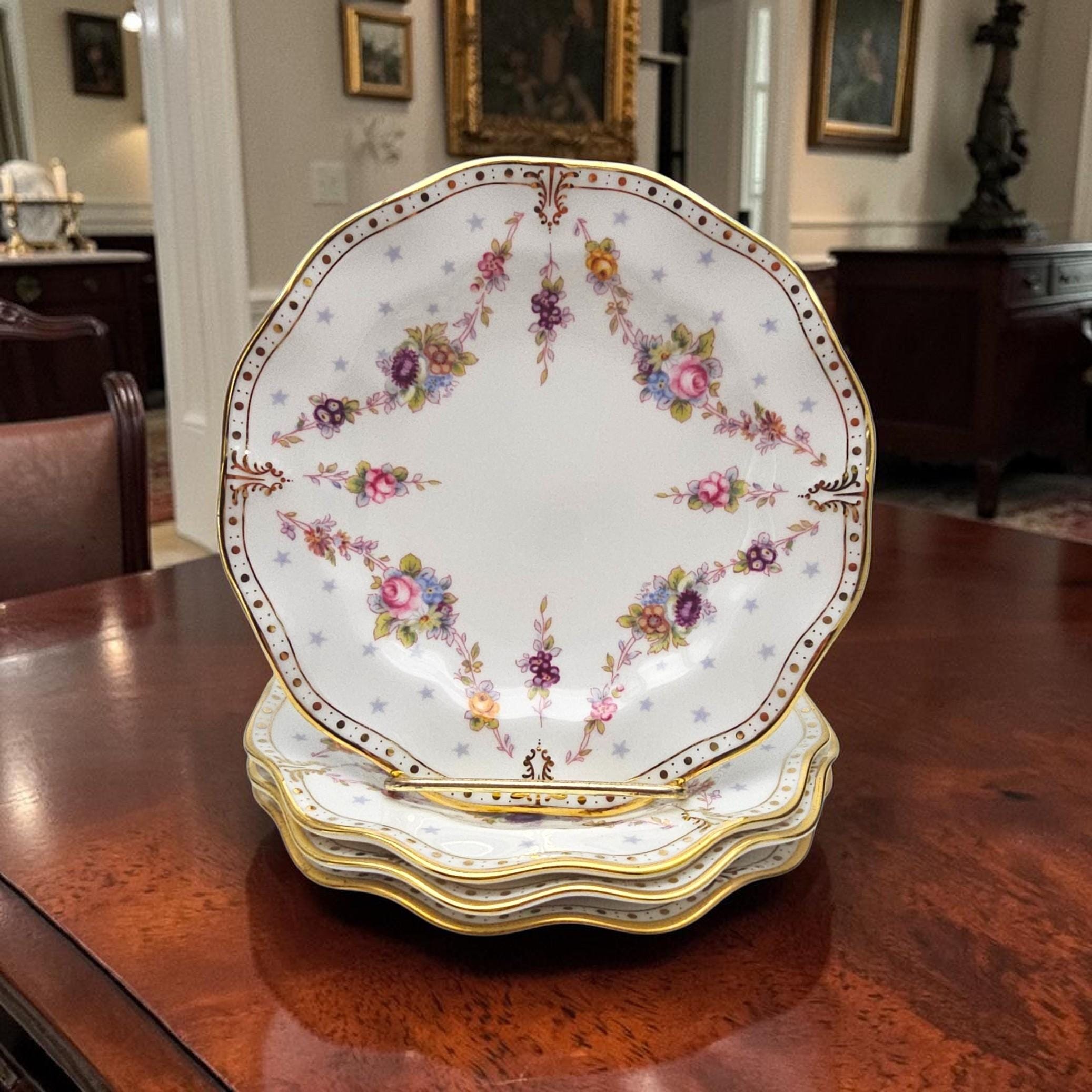  Crown Derby  Antoinette 皿 Royal Crown Derby Antoinette - Etsy