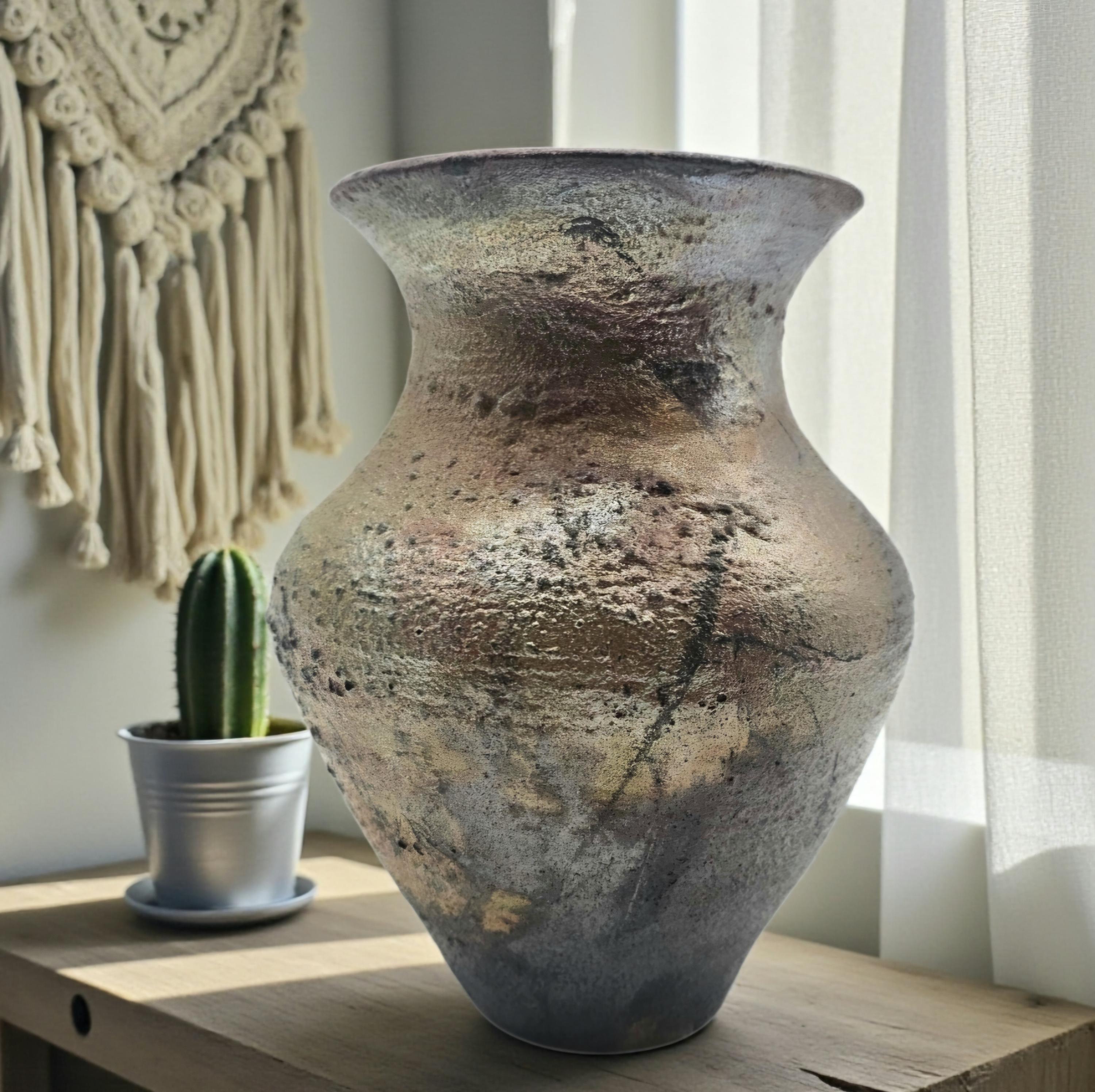 Tenmoku Glazed Vase - Etsy Australia