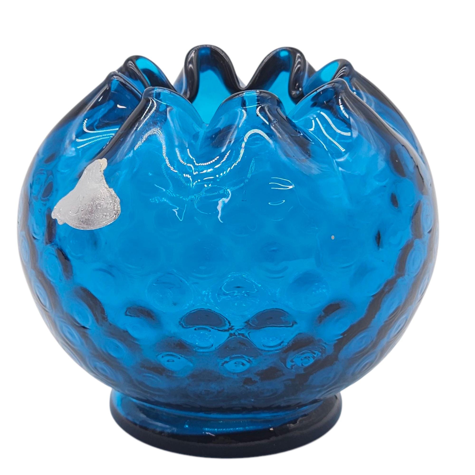 ビンテージ　フェントン　 ドット ヴィンテージ フェントン ジェームズタウン ブルー オプティック