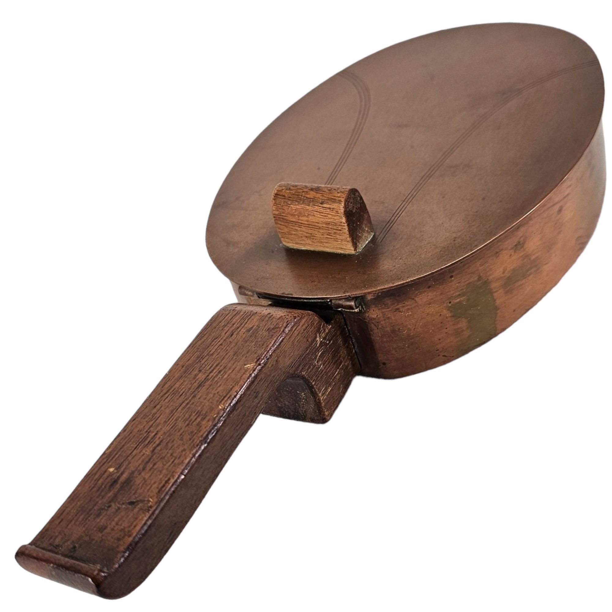 ヴィンテージ銅製パンくずキャッチャー：サイレントバトラー（木製