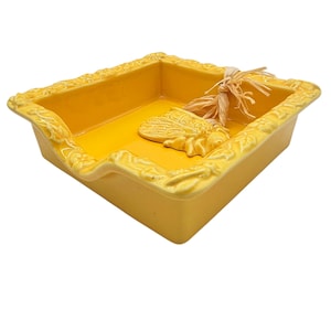 Sur La Table Yellow Bee Honeycomb Napkin Holder – Country French Kitchen Décor