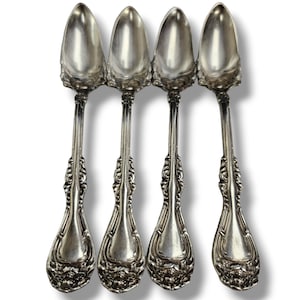 Antique Wm Rogers Special Blenheim Silverplate Fruit/Orange Spoons Set of 4