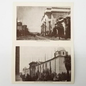 Cartão postal de São Francisco, fotos aéreas da International Expo (pasta de cartão postal de lembrança de 1918)