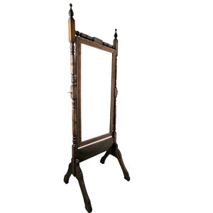 Antique Mirror, Queen Anne Style Mirror, Cheval Mirror, Dressing Mirror, Floor Mirror