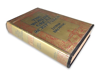 Vintage 1946 World’s Great Scriptures Book, Comparative Religion, Hardcover with Dust Jacket