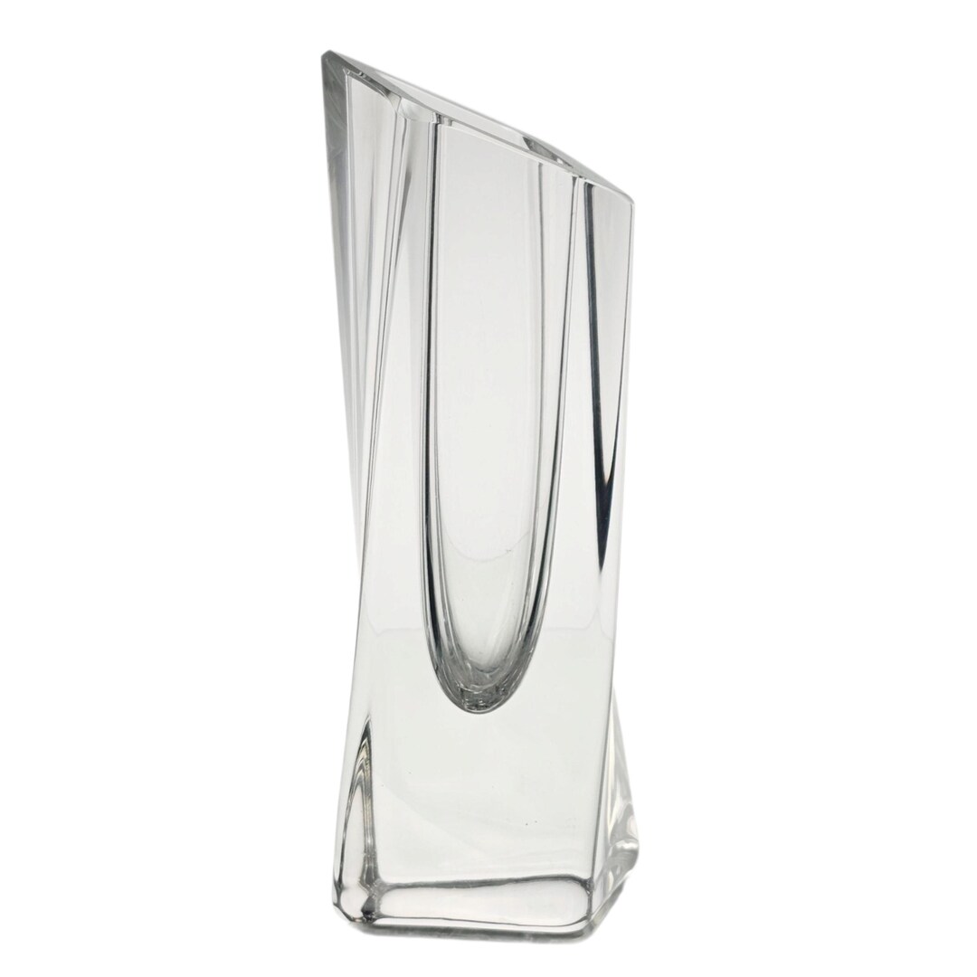 Göran Wärff Kosta Boda Sails Vase: Signed Swedish Crystal Art