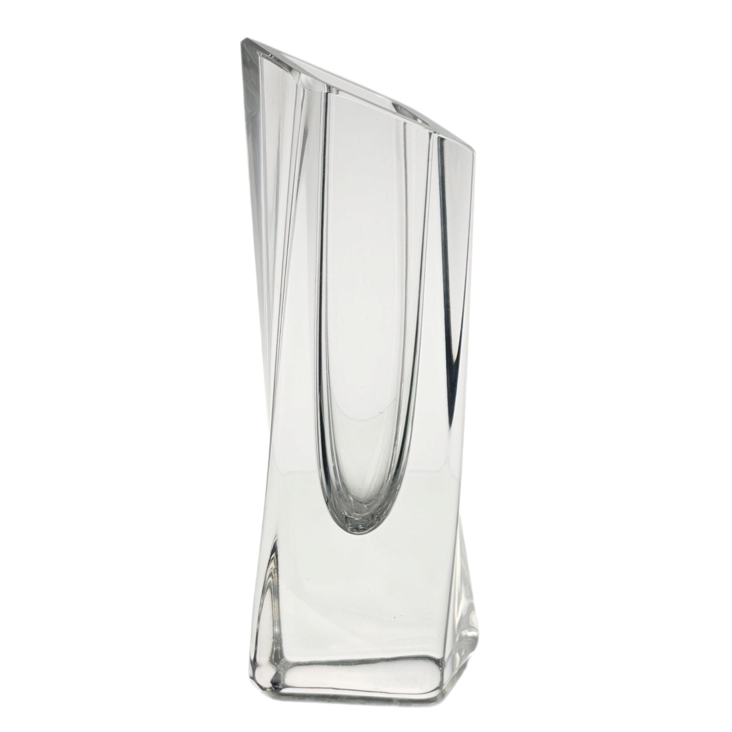Göran Wärff Kosta Boda Sails Vase: Signed Swedish Crystal Art