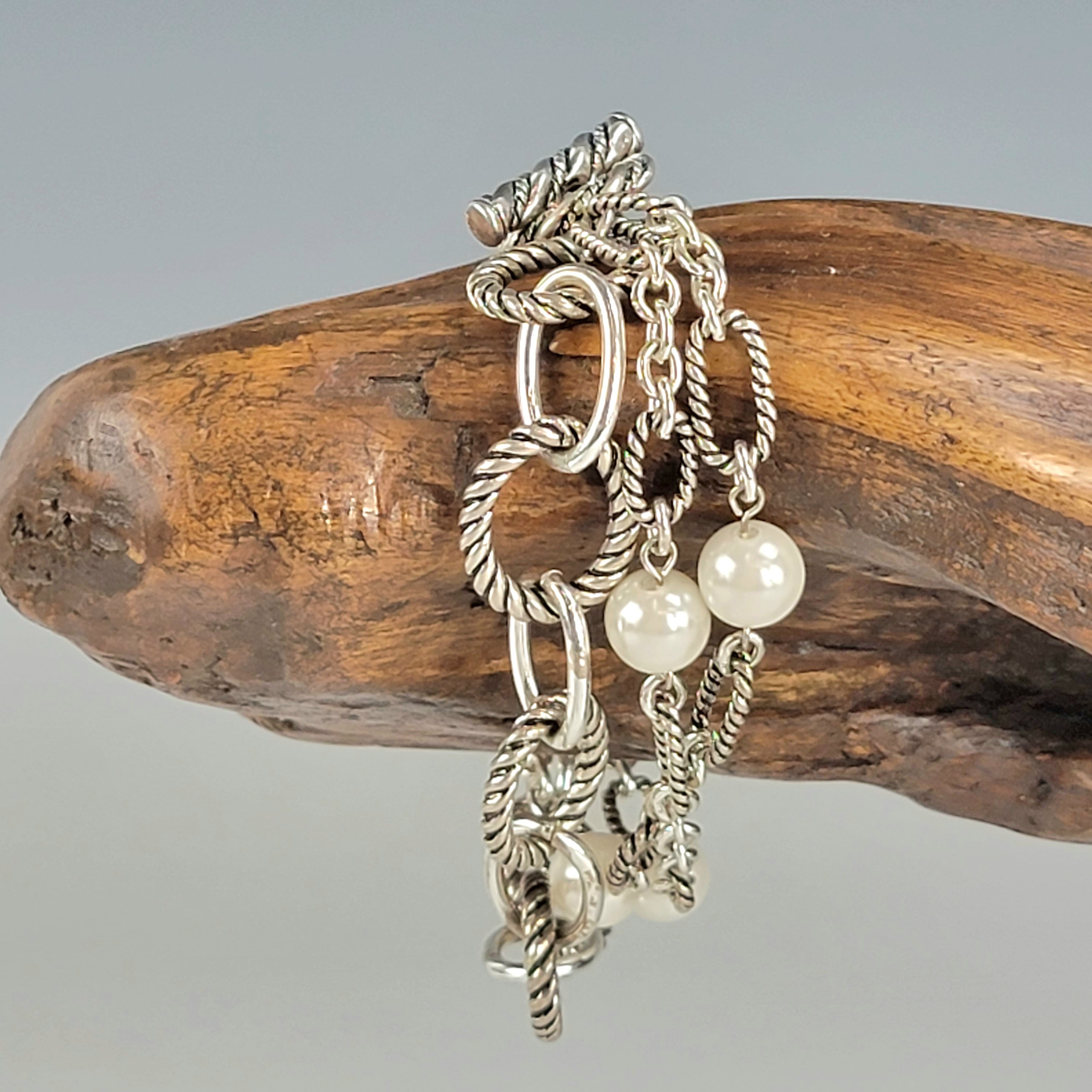 ヴィンテージ カール・ラガーフェルド チェーンブレスレット：シルバー