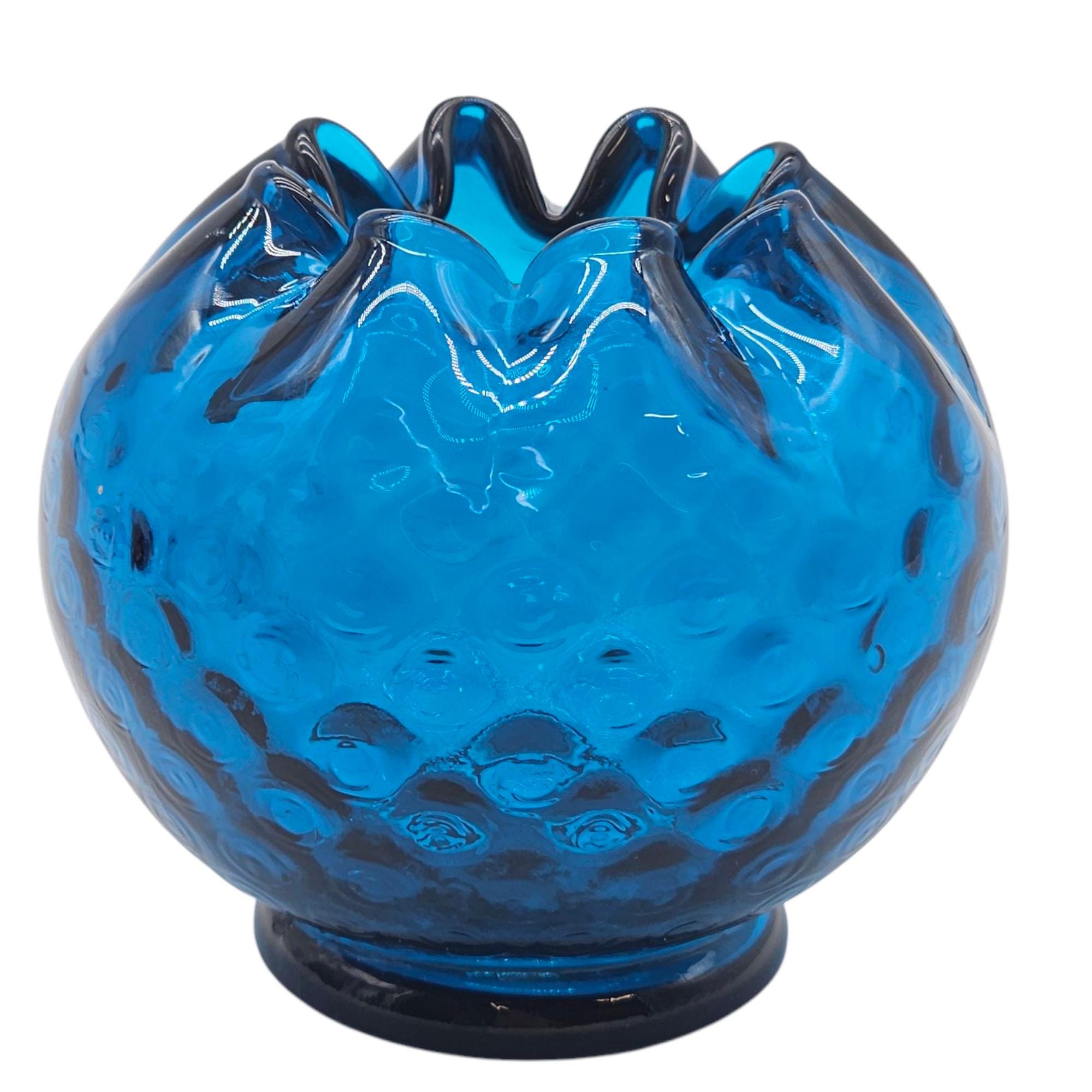 ヴィンテージ フェントン ジェームズタウン ブルー オプティック