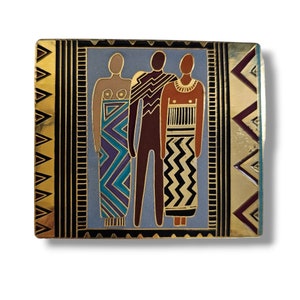 Vintage Laurel Burch Buckle &quot;Tribal Spirit&quot; Buckle Gold Plate Buckle Belt Rare