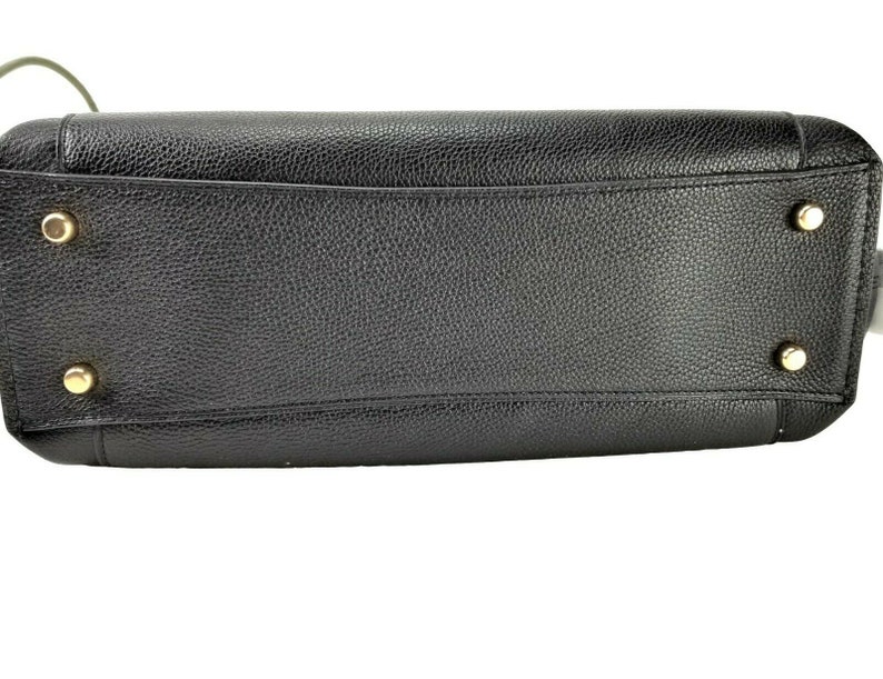 Coach Polished Pebble Leather Dalton 31 Black/gold 73545 Etsy