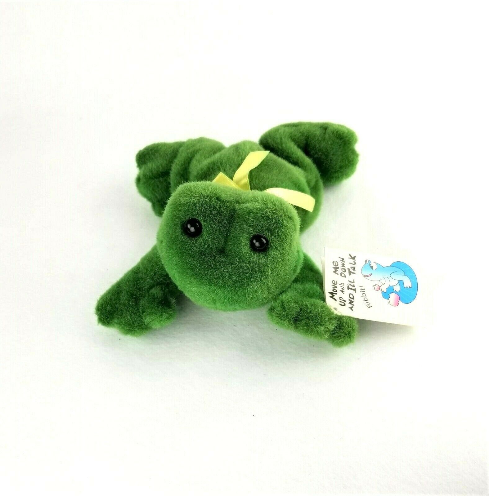 Jerry Elsner Plush Green Frog Rattle Hopper Stuffed Animal Toy | Etsy