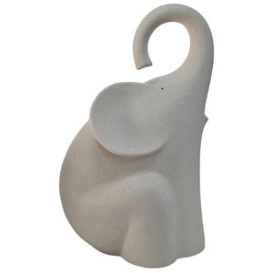 Linea Sette Elephant, Sitting Elephant, Giuseppe Bucco Elephant, Handmade Ceramic Elephant, Elephant Figurine