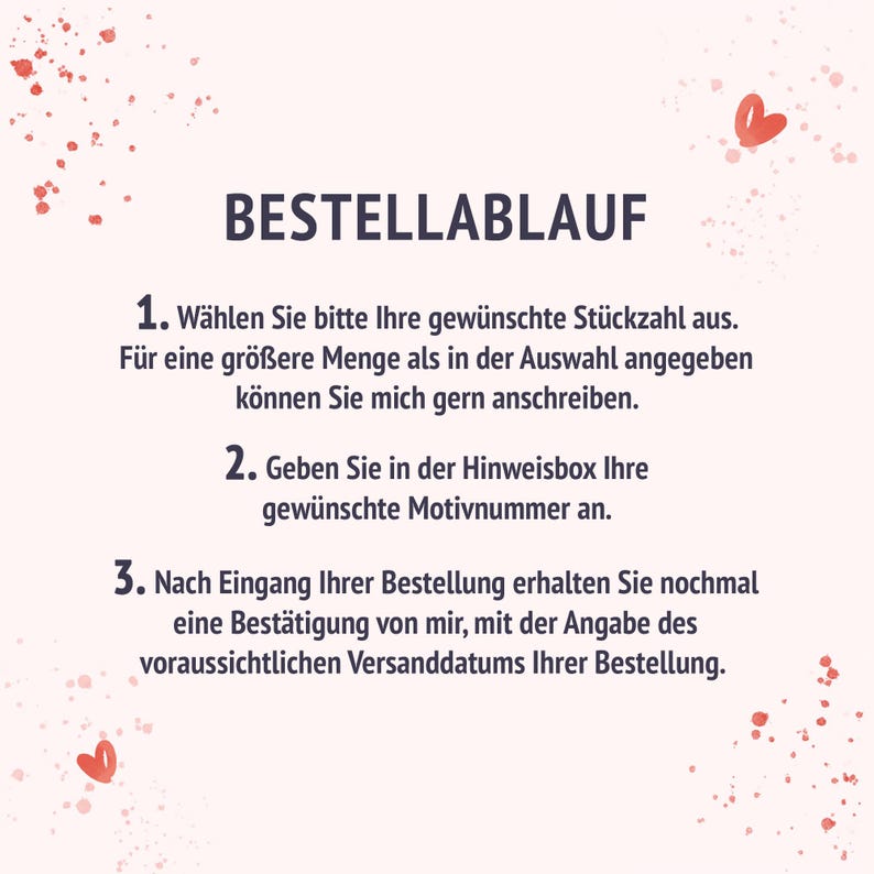 Infos zum Bestellablauf, Schritt-für-Schritt-Anleitung