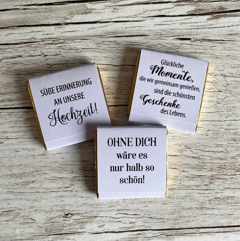 Gastgeschenk Geburtstag Schokolade Schokotäfelchen personalisiert 画像 2