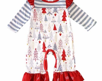 red christmas romper