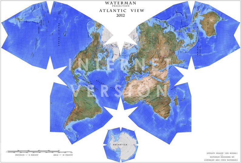 Waterman Schmetterling Karte Atlantik anzeigen Bild 1