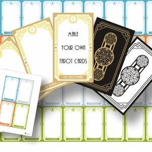 Make Your Own Tarot Cards, Printable Tarot Cards Templates, Customize It  Yourself, Digital File, Blank Tarot, INSTANT DOWNLOAD 