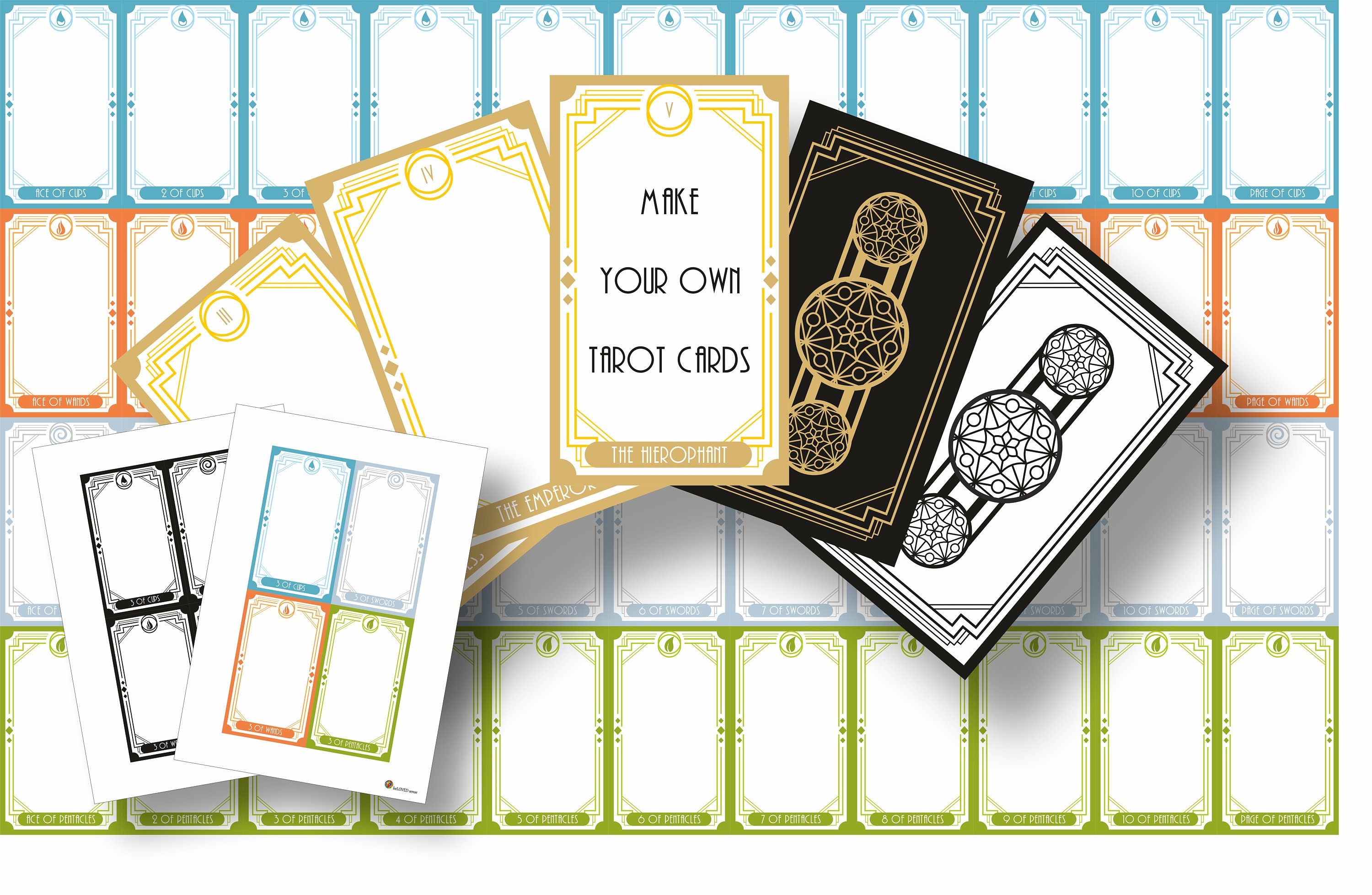 Make Your Own Tarot Cards Printable Tarot Cards Templates Etsy Make Your Own Tarot Cards Printable Tarot Cards Templates Etsy