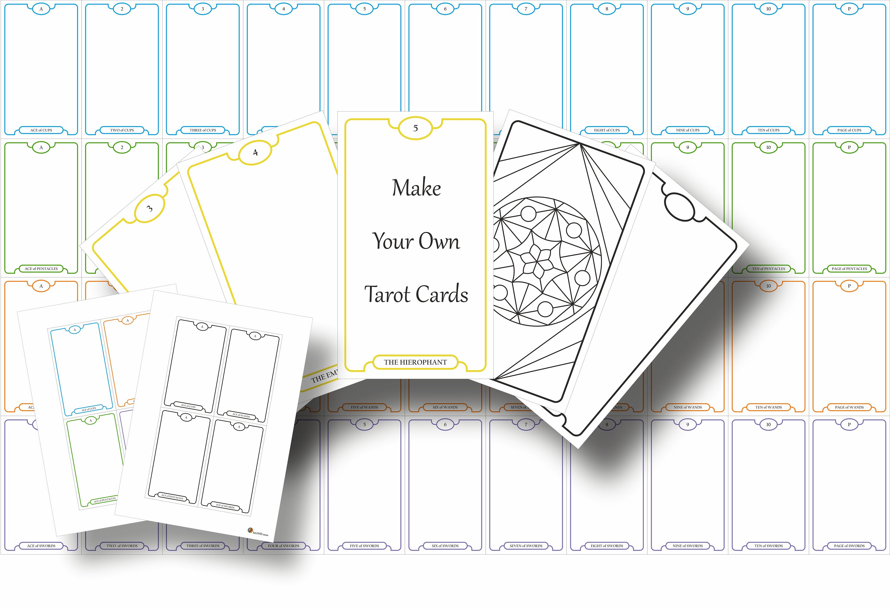 Diy Tarot Cards Template
