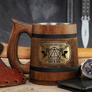 Dungeon Master Beer Mug, Dungeons and Dragons gifts, Gamer gifts, Tabletop Gaming, Birthday Tankard, RPG Stein