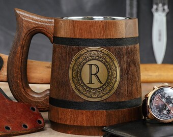 Rustic Wooden Best Man Mug, Groom Custom Gift, Groomsmen Gifts, Engraved Beer Stein, Will you be my Groomsman