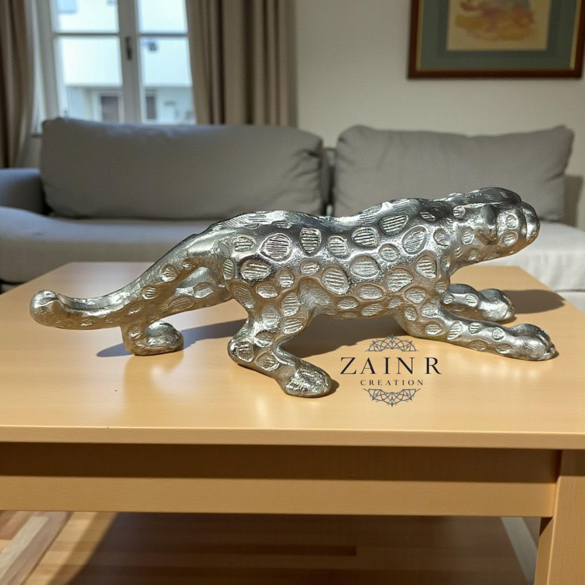 Leopard Sculpture Aluminum for Home Decor - Etsy UK