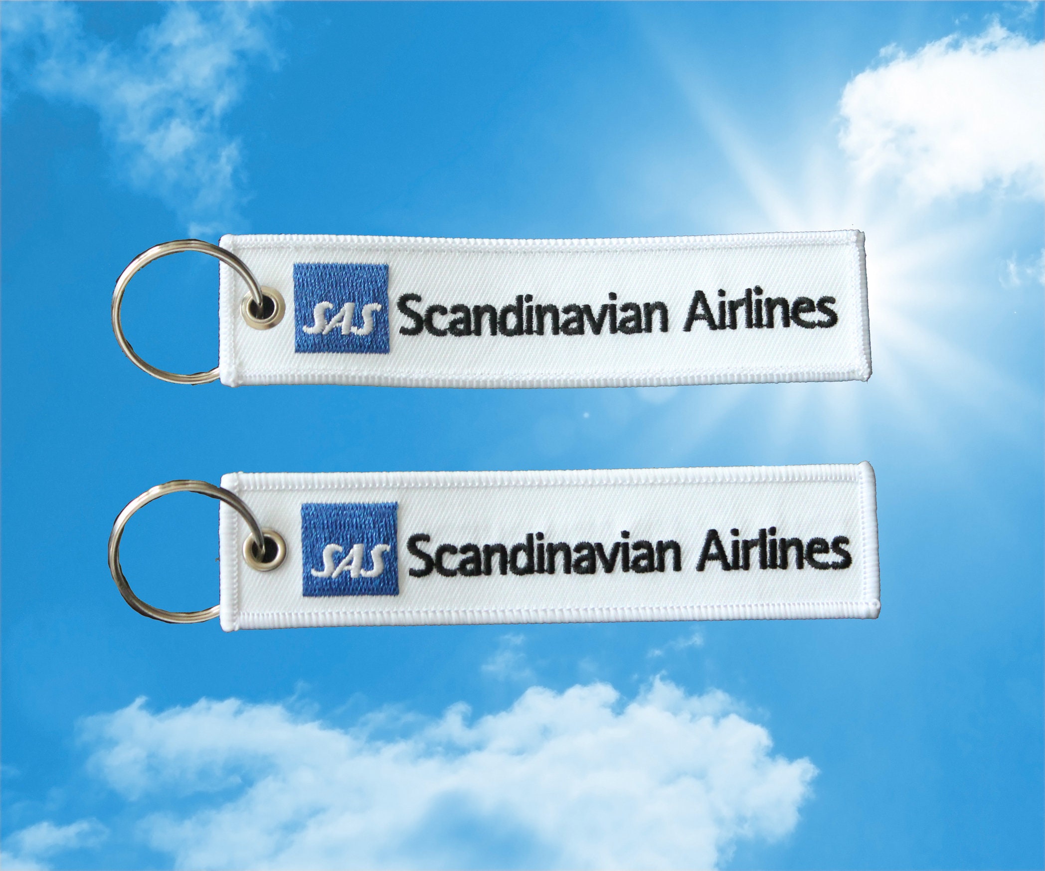 Etiqueta de equipaje del llavero SAS Scandinavian Airlines | Etsy México