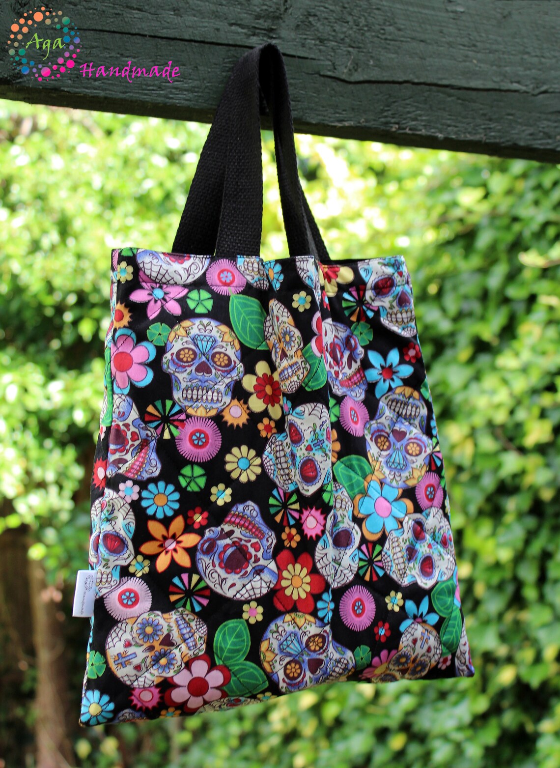 Small Quilted Tote Bag Quilted Lunch Bag Quilted Tablet Bag Etsy