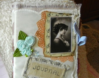 Journal de pacotille vintage avec couverture légère (fait main)