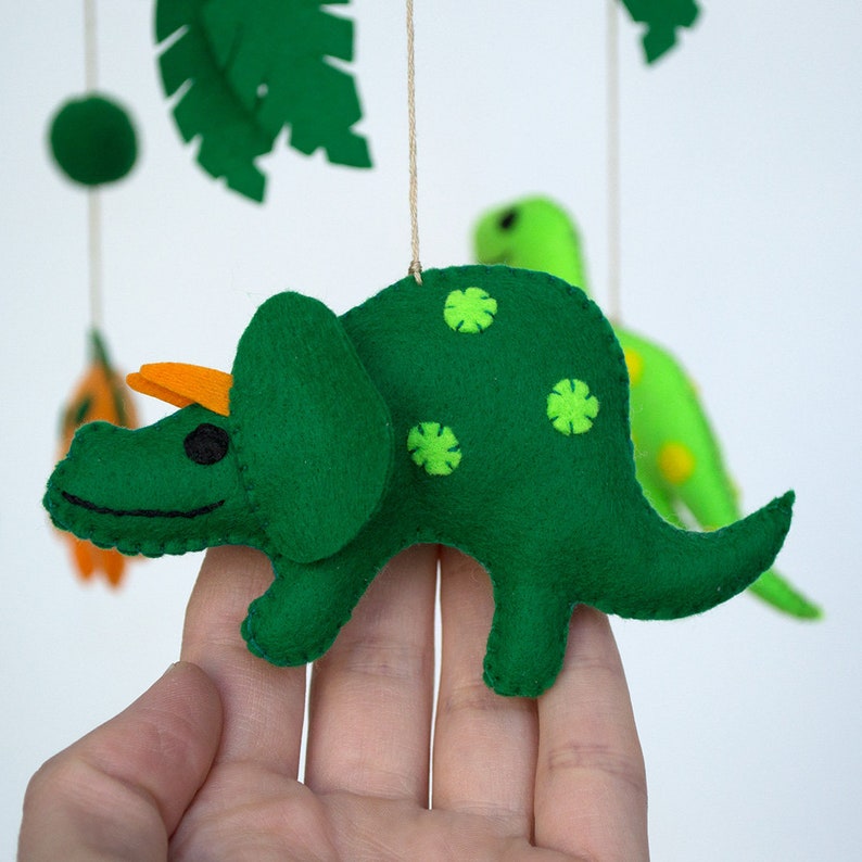 Baby dinosaur mobile crib mobile handmad dino project by Etsy