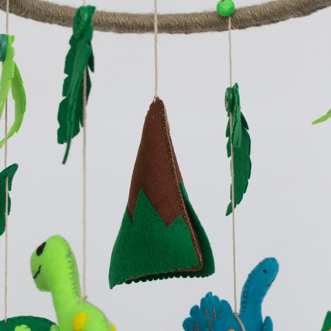 Dinosaur mobile crib mobile animals handmade gift for baby Etsy