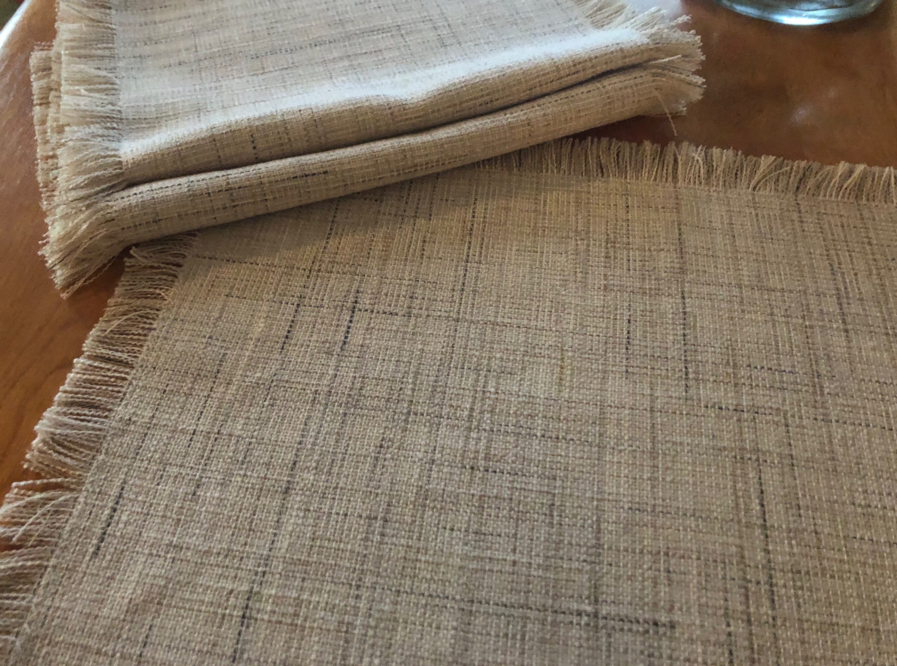 Black and cream Placemats for the Modern Table Etsy