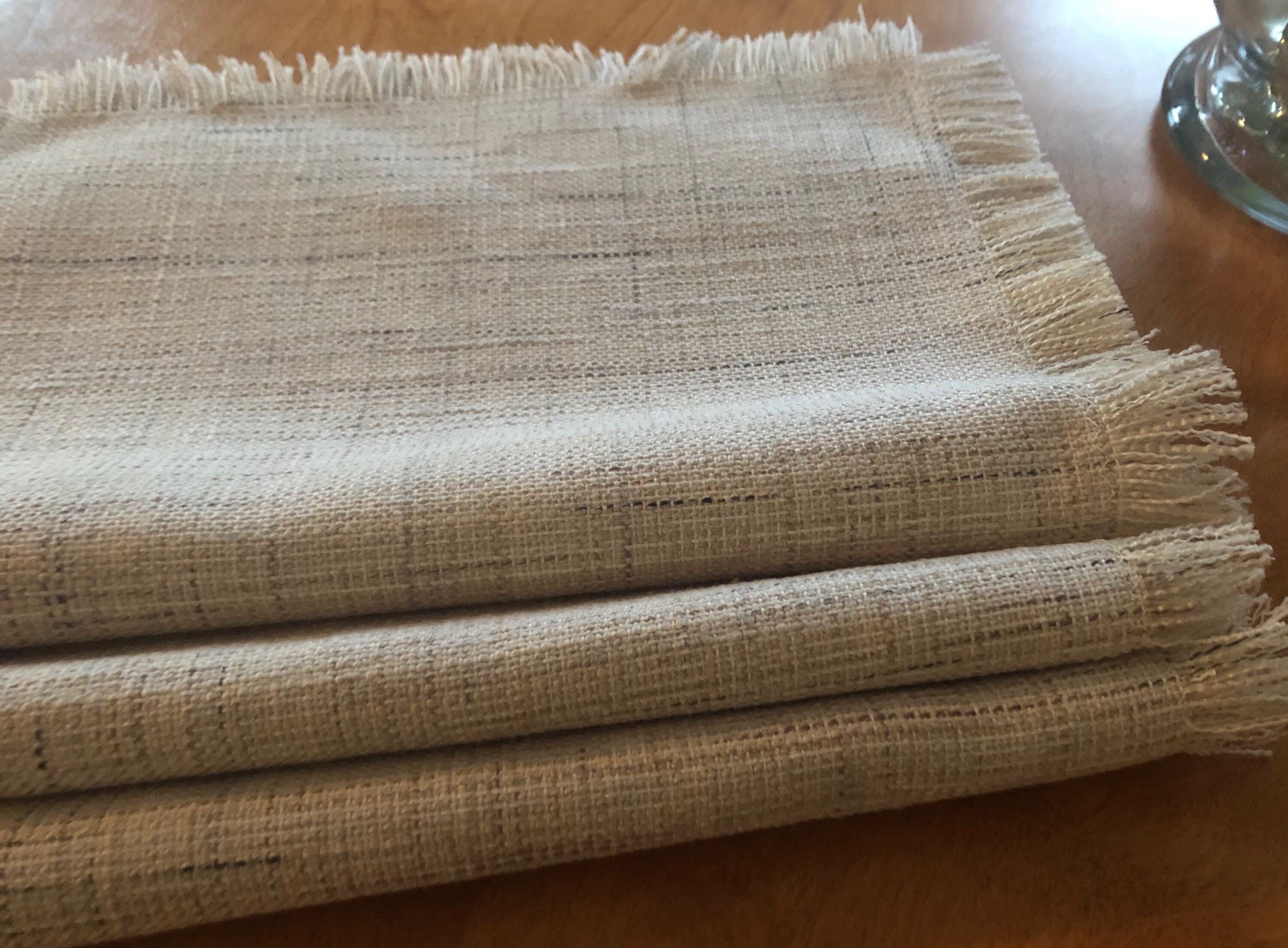 Black and cream Placemats for the Modern Table Etsy