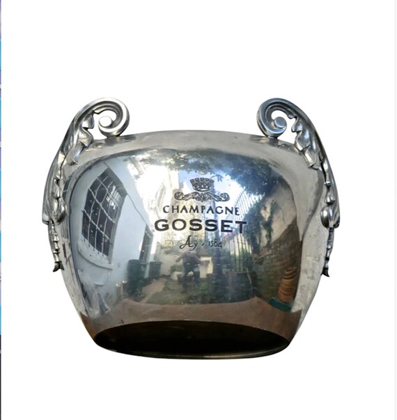 Rare Vintage Pewter Champagne Ice Bucket 'gosset' of Etsy