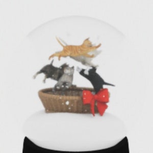 Kittens Snow Globe and Game image 1